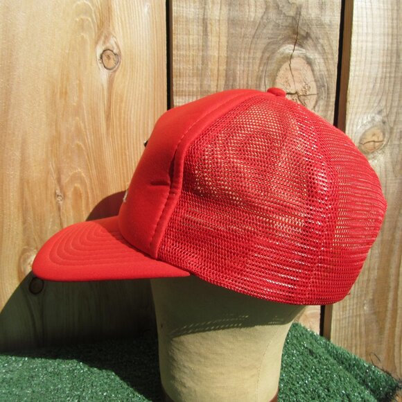 Vintage New Hampshire Loon Bird Red Snapback Baseball Hat Trucker Cap - Picture 3 of 9